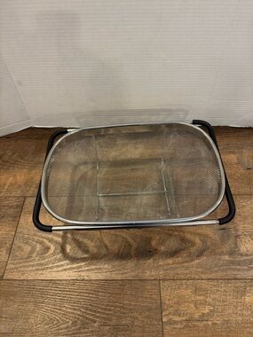 Stainless Steel Fine Mesh Colander with Expandable Handles